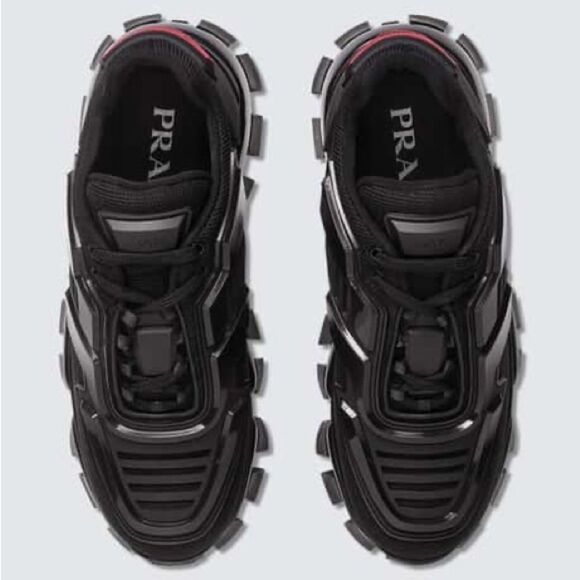 PRADA CLOUDBUST THUNDER BLACK SNEAKERS MEN’S SIZE EU 42-43/ US 9.5 - Picture 2 of 4